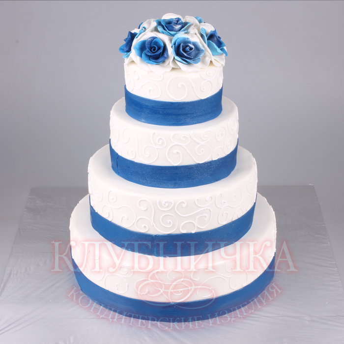 Свадебный торт "Северные розы" 1800 руб/кг