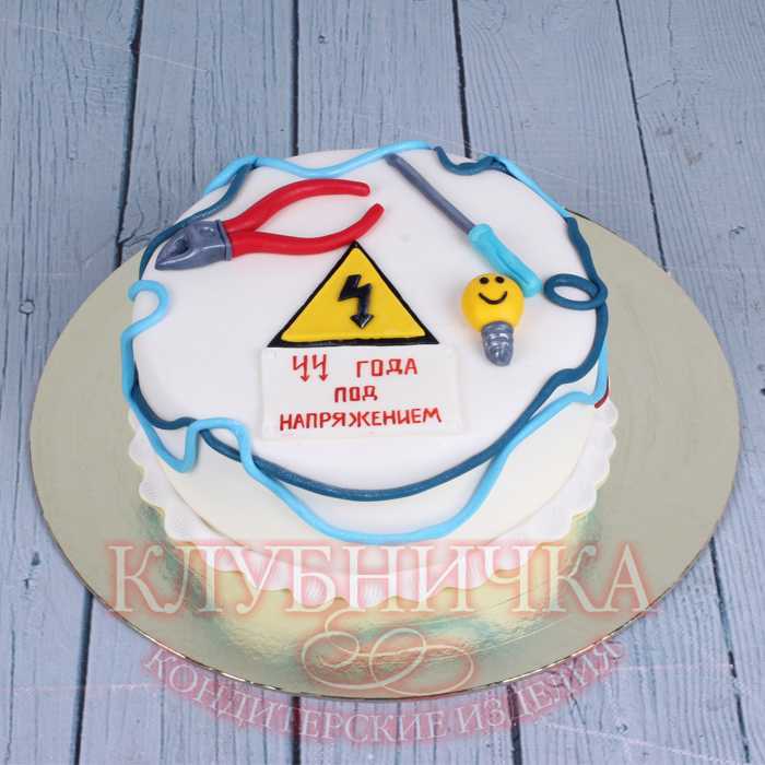 Торт на заказ "Электрик" 1600 руб/кг+900 фигурки