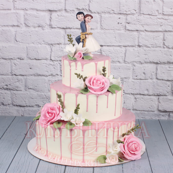 Свадебный торт на заказ "Счастливы вместе" 