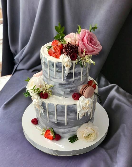 Свадебный торт "Гранж"