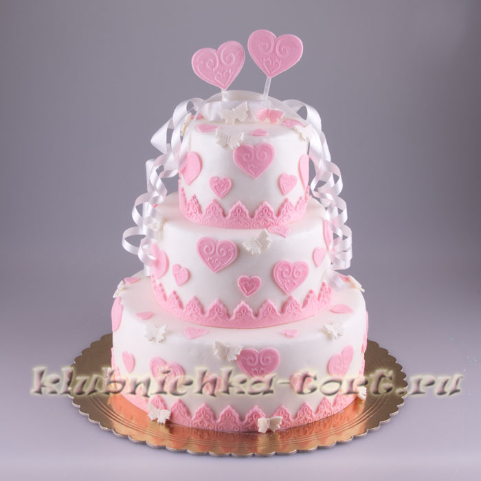 Свадебный торт "Валери" 1600руб/кг