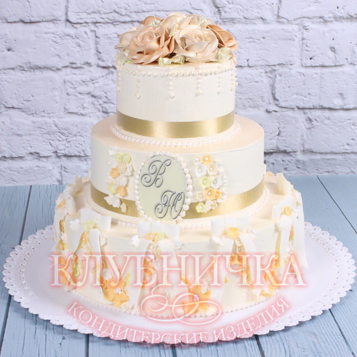 Свадебный торт "Изумительный" 1800 руб/кг