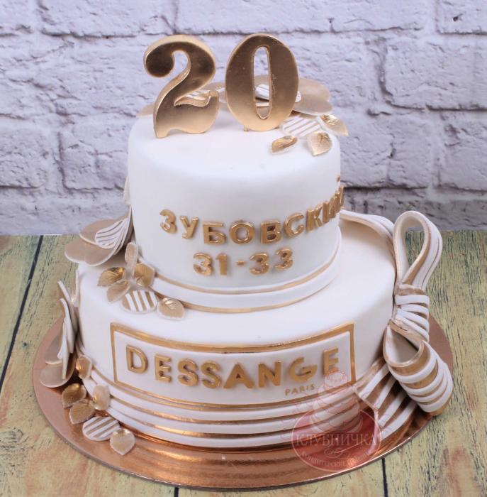  Торт "Dessange Gold" 1600 р/кг+2000 руб декор
