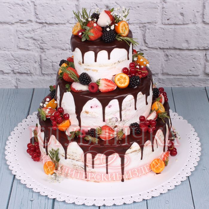 Свадебный торт Naked Cake №4 - 2100 руб/кг