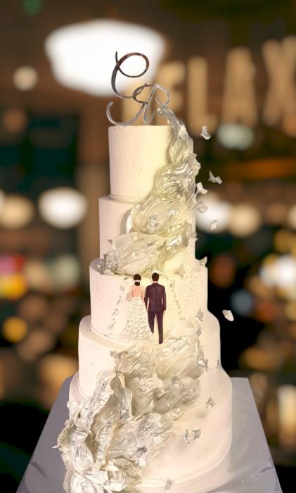 Свадебный торт "Паруса любви"