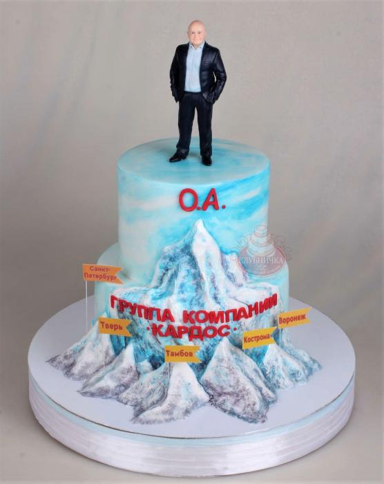 Торт для мужчины "Покоряя вершины" 