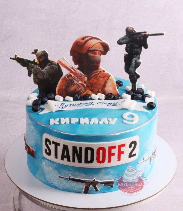 Детский торт на 9 лет "Standoff 2"