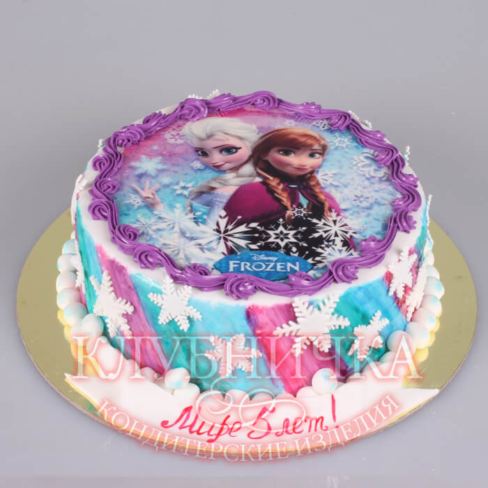 Детский торт "Холодное сердце - Анна и Эльза" 1700 руб/кг