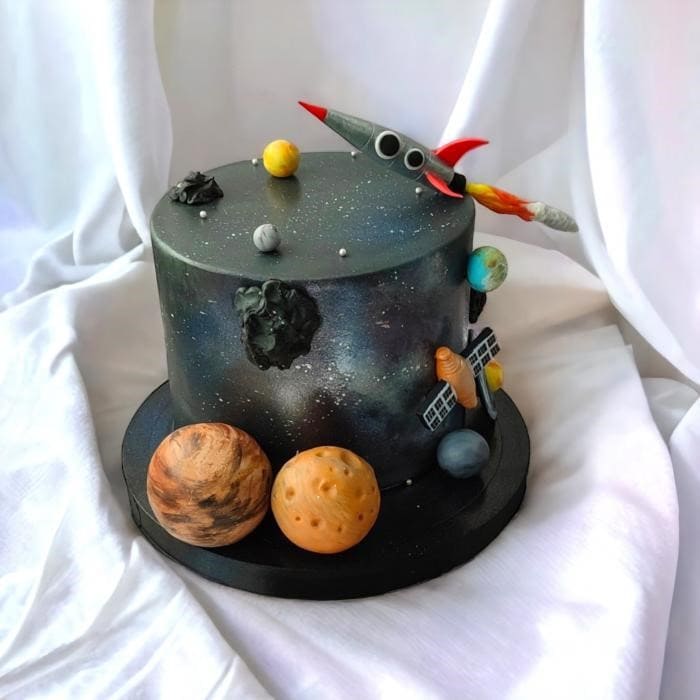 Торт на день рождения "Космос"