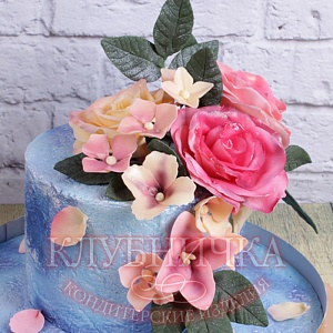 Торт для женщины "Восхитительный с розами" 1900 руб/кг